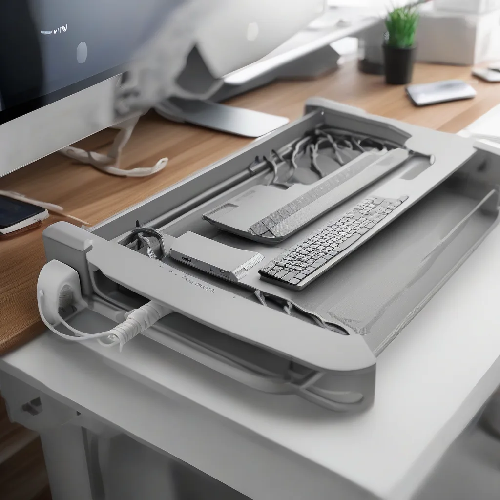 Univivi No Drill Under Desk Cable Management Tray Review 2026